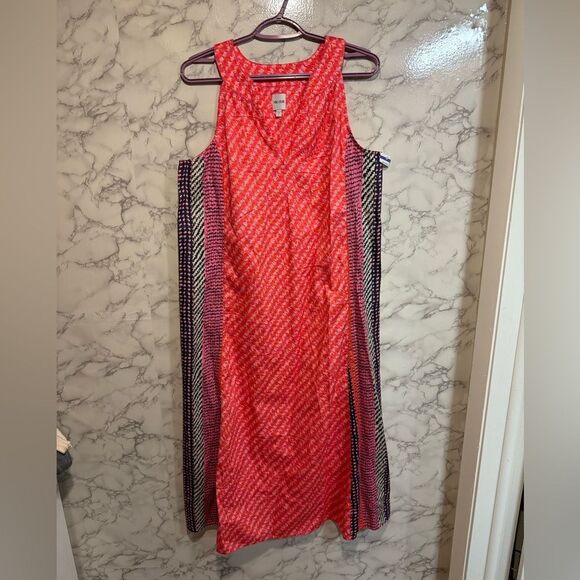 NIC+ZOE Spotty Stripes Dress Sleeveless Maxi Size L - Picture 4 of 13